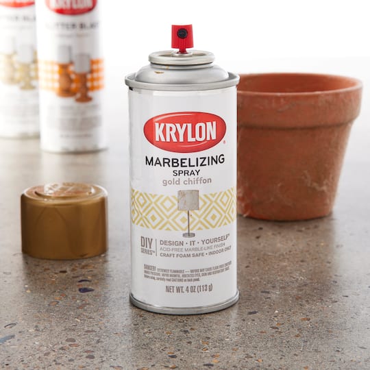 Krylon® Marbelizing Spray, Gold Chiffon | Spray Sealers & Finishes | Michaels krylon marbelizing spray